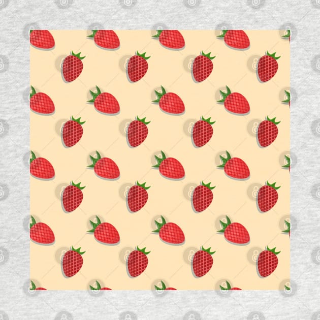 Strawberry pattern for summertime good vibes by Cute-Design